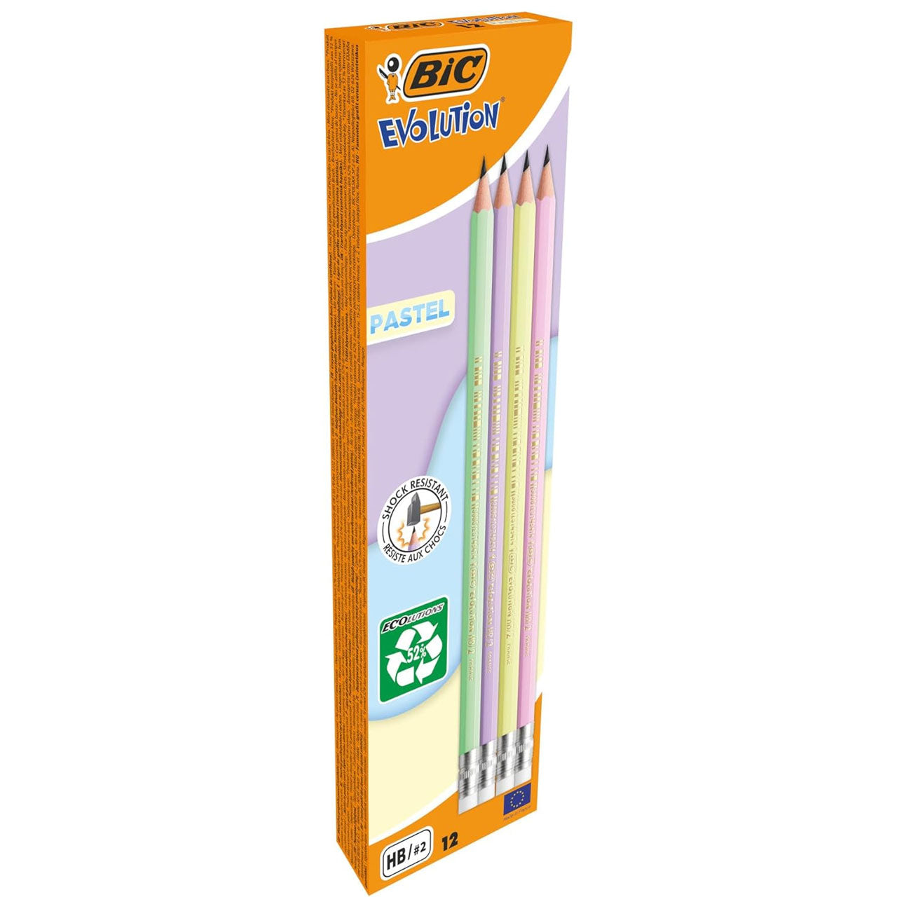 CREION GRAFIT HB CU GUMA ECO EVOLUTION PASTEL 12/CUT BIC CREION GRAFIT HB CU GUMA ECO EVOLUTION PASTEL 12/CUT BIC